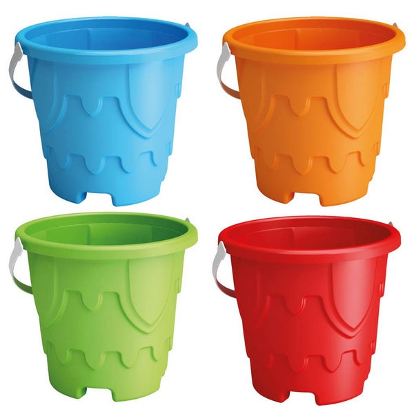 Beach bucket castle 16 cm assorted