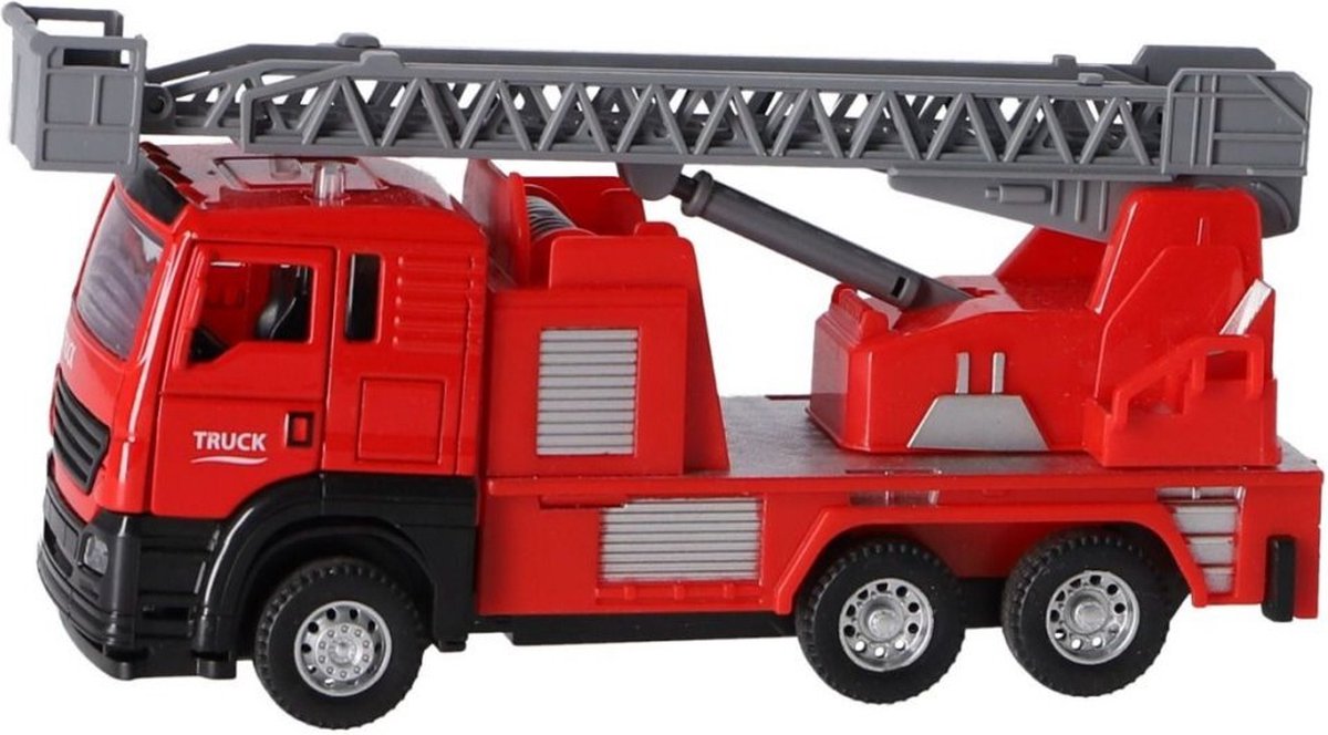 Rapid Wheels Die-Cast Pull-Back Fire Truck + Light and Sound 1:32