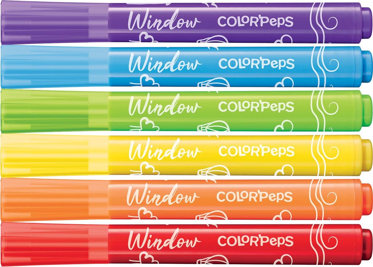 Maped Color'Peps window markers 6 colors