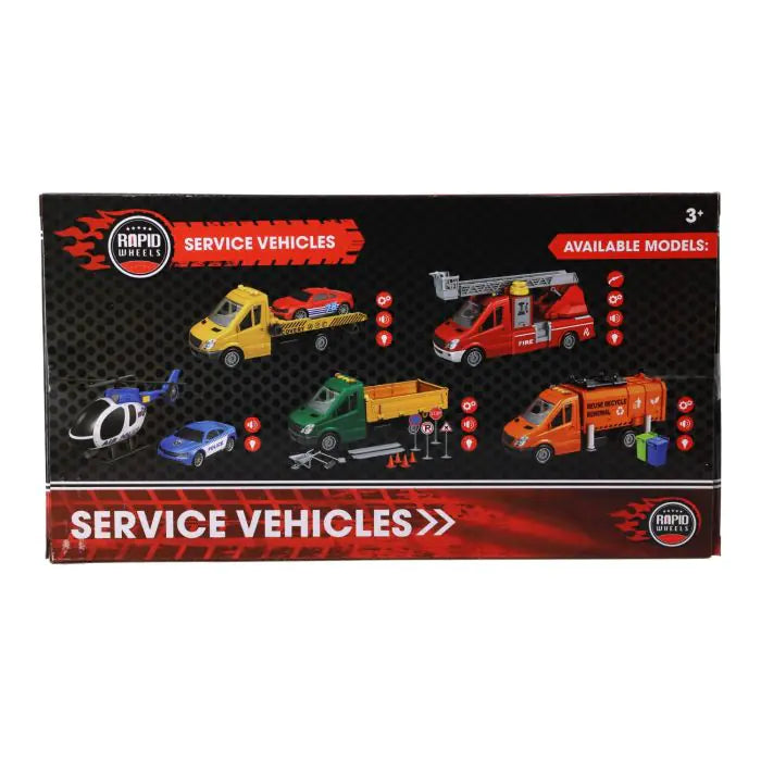Rapid Wheels Garbage Truck with Light and Sound and Friction