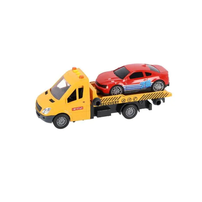 Rapid Wheels Car Transporter With Car And Light And Sound And Friction
