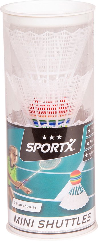 SportX Mini Badminton Shuttles 3 in tube