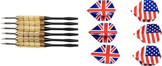 SportX Dartbord Flocked met 6