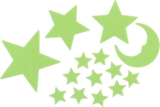 GLOW IN THE DARK STERREN EN MA