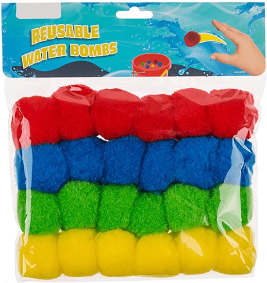 Waterbomb Sponge - Reusable Water Balloons - 24 Pieces