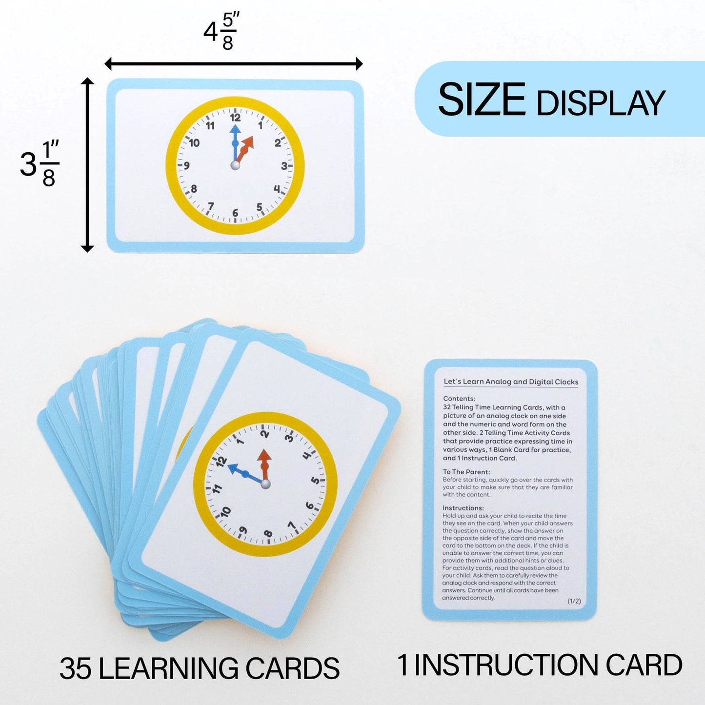 BAZIC Flash Cards Time