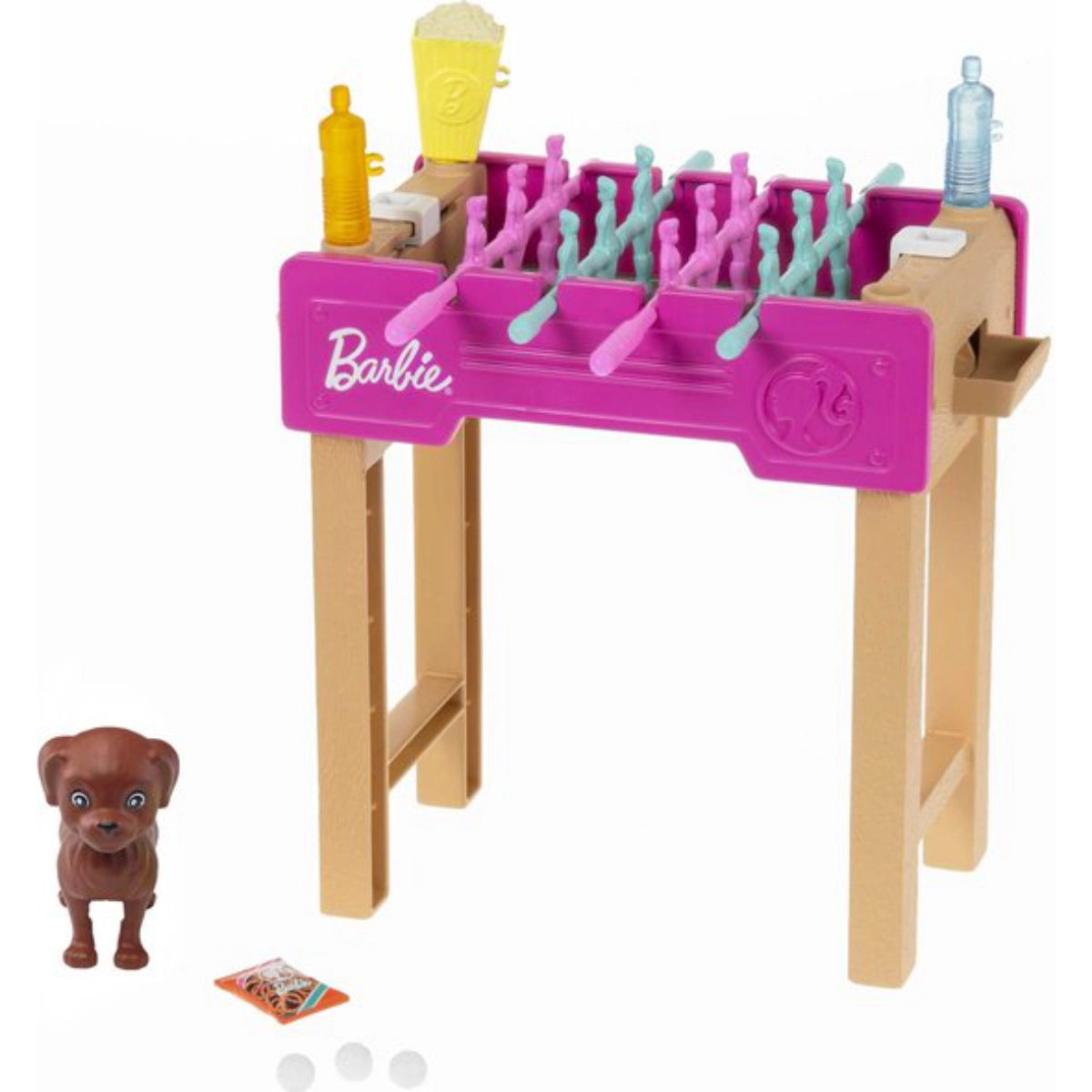 Barbie Mini Football Table Playset with Dog
