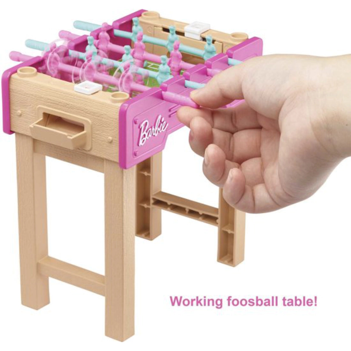 Barbie Mini Football Table Playset with Dog