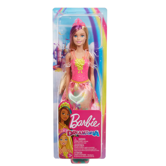 Barbie Dreamtopia doll in packaging with colorful design