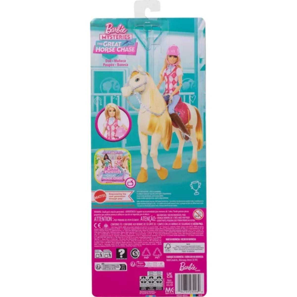 Barbie Mysteries the Great Horse Chase Malibu Doll with Riding Clothes & Accessories