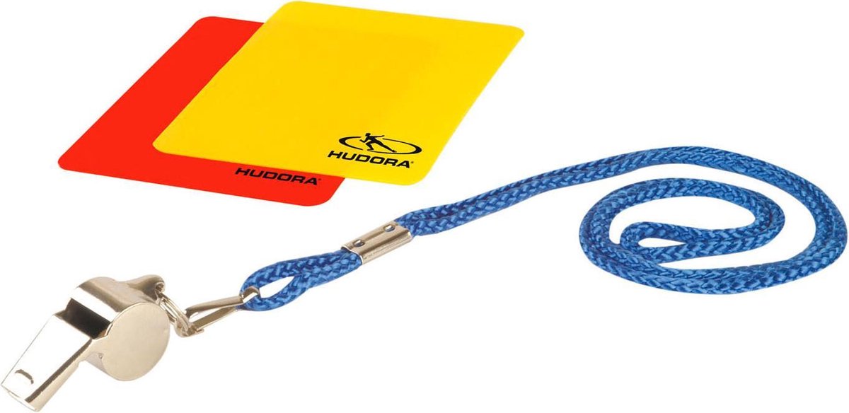 REFEREE'S WHISTLE + CARDS