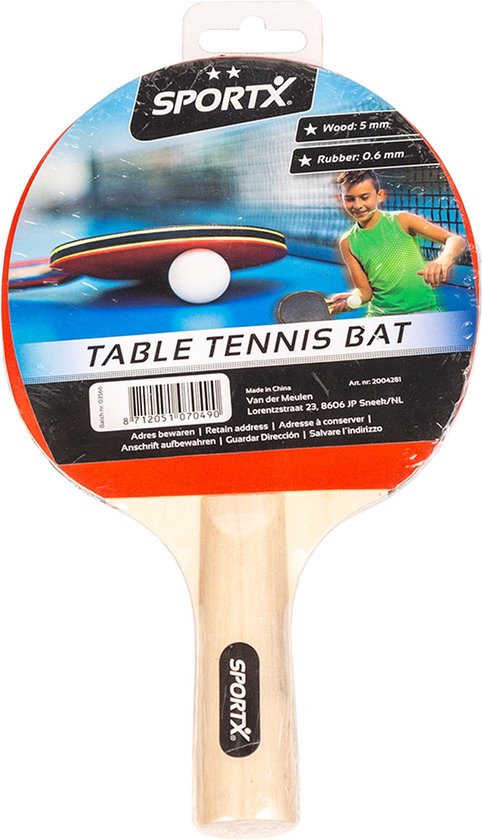 SportX Tafeltennis bat