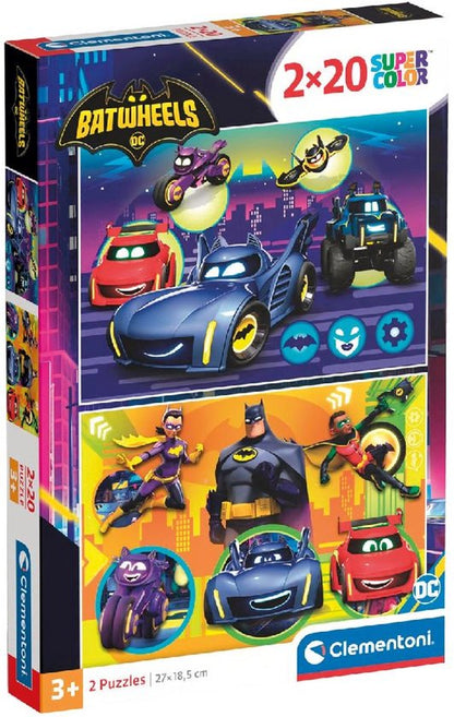 Clementoni Batwheels Puzzle 2x20pcs
