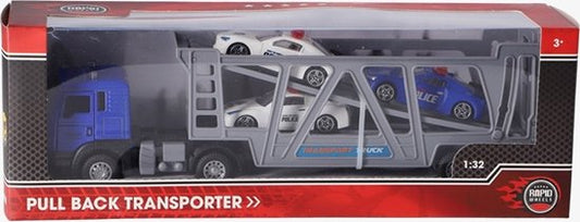 Rapid Wheels Truck with 3 Cars - Gray