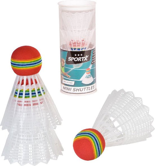 SportX Mini Badminton Shuttles 3 in tube