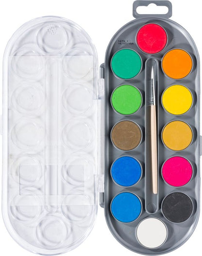 Bruynzeel Kids Watercolor Set of 12 Colors with Brush