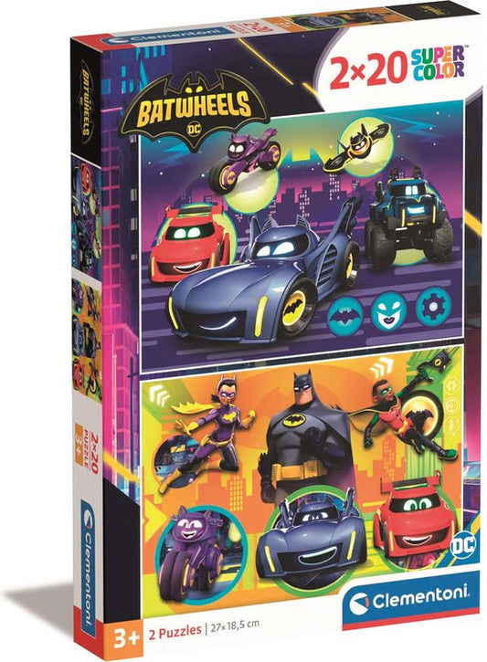 Clementoni Batwheels Puzzle 2x20pcs
