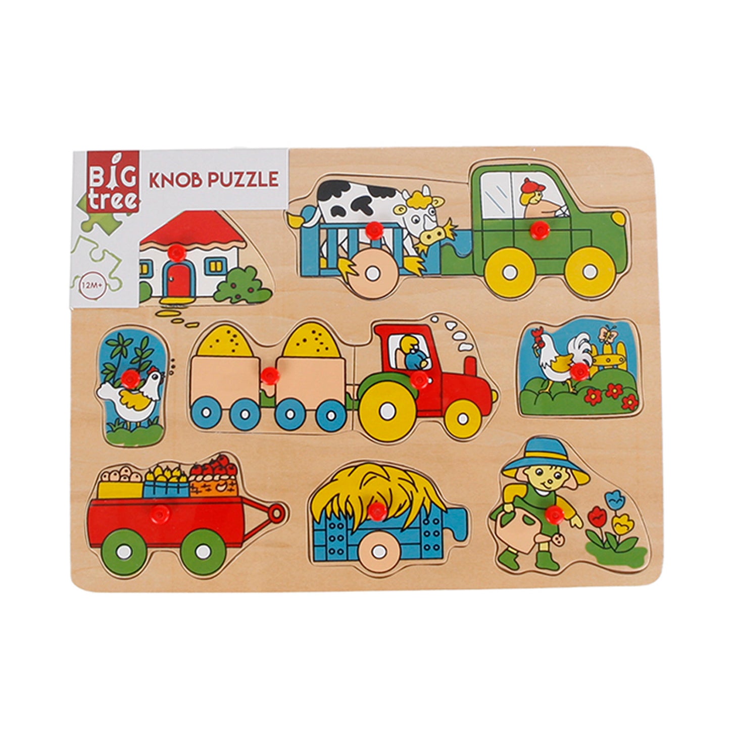 PUZZLE BOARD ANIMALS 4 ASSORTED 30X22CM