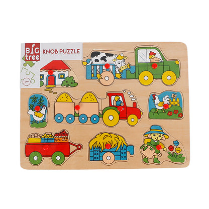 PUZZLE BOARD ANIMALS 4 ASSORTED 30X22CM