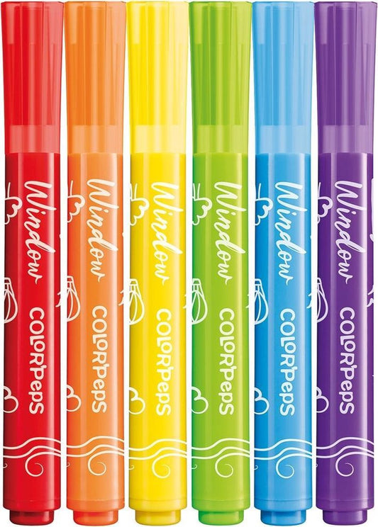 Maped Color'Peps window markers 6 colors