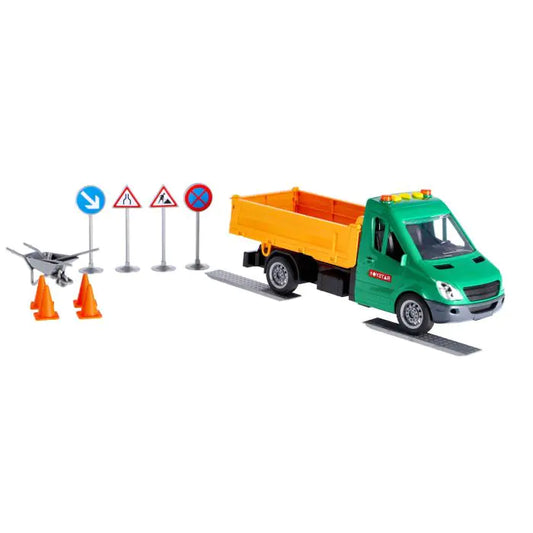 Rapid Wheels Auto Road Construction With Light And Sound And Friction
