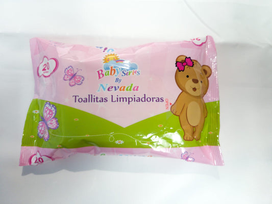 WIPES BABY SERIES GIRL 20 pc