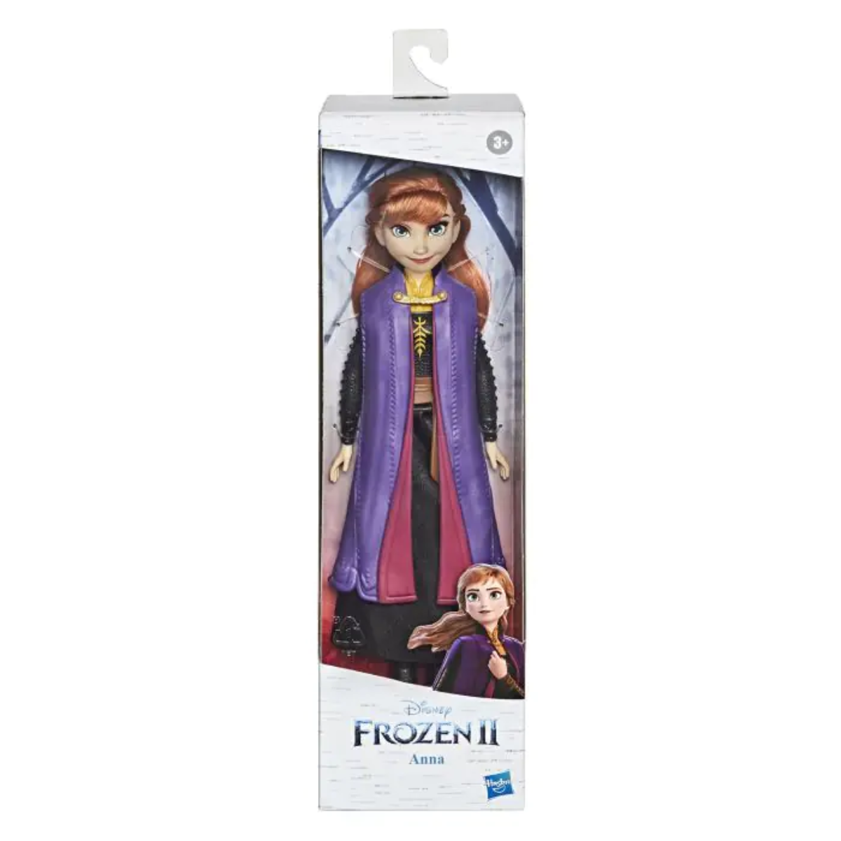 Frozen 2 Anna doll packaging on a white background
