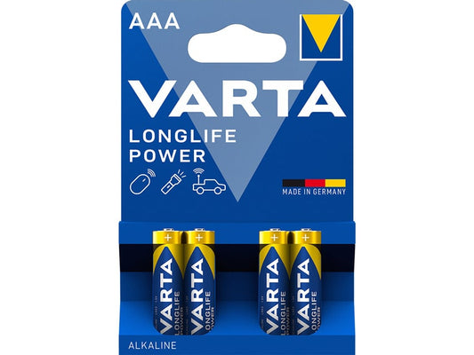 BATT. 4X ALKALINE AAA VARTA